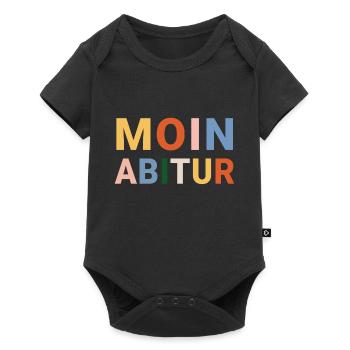 Moin Abitur, Abi im Norden - Baby Premium Kurzarmbody - Schwarz - Vorne