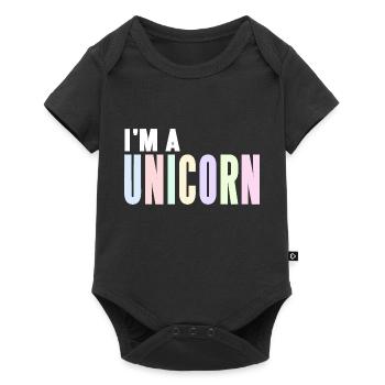 I'm A Unicorn Unique Cool Designs Present Gift - Baby Premium short-sleeve bodysuit - black - Front
