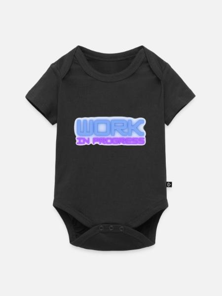 Work in progress - Baby Premium Kurzarmbody - Schwarz