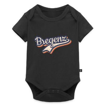 Österreich Bregenz Vorarlberg Vintage Typografie - Baby Premium Kurzarmbody - Schwarz - Vorne