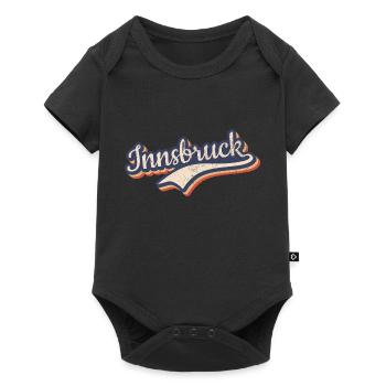 Österreich Innsbruck Tirol Vintage Typografie - Baby Premium Kurzarmbody - Schwarz - Vorne