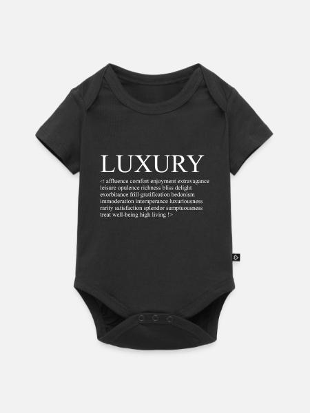 Luxury - Examples - Baby Premium Kurzarmbody - Schwarz
