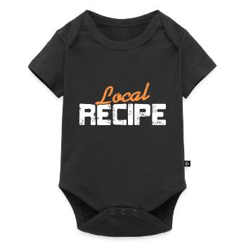Recette locale vintage T-shirt de cuisine génial - Body à manches courtes Premium Bébé - noir - Devant