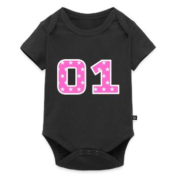Équipe - 01 - Body à manches courtes Premium Bébé - noir - Devant
