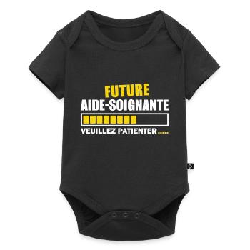 future aide-soignante - Body à manches courtes Premium Bébé - noir - Devant