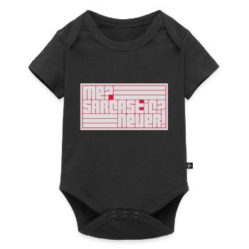 me sarcastic never quote - Baby Premium short-sleeve bodysuit - black - Front
