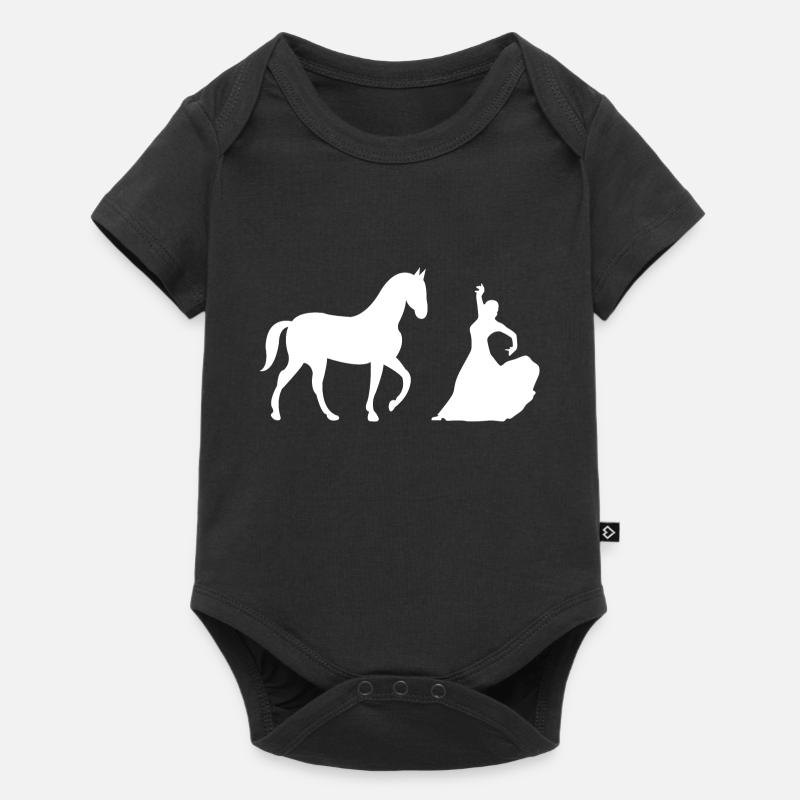 Cheval - Body à manches courtes Premium Bébé - noir