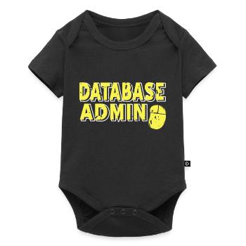 Retro Vintage DATABASE Admin Awesome Designs - Baby Premium Kurzarmbody - Schwarz - Vorne