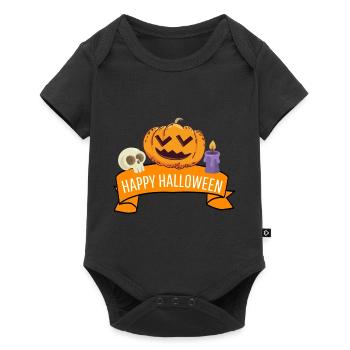 Citrouille aigre-douce Joyeux Halloween - Body à manches courtes Premium Bébé - noir - Devant