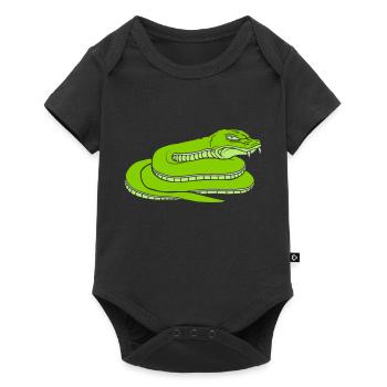 Design dangerous evil snake - Baby Premium short-sleeve bodysuit - black - Front