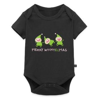Elves Christmas (b) - Baby Premium short-sleeve bodysuit - black - Front