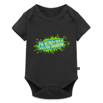 have fun at work - Baby Premium short-sleeve bodysuit - black - Front