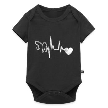 Fishing Fishing Fishing Fishing Fishing hooks Angler - Baby Premium short-sleeve bodysuit - black - Front