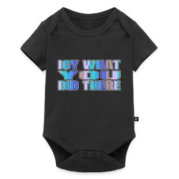 Dinosaur Tshirt Joke Christmas Present Beard - Baby Premium short-sleeve bodysuit - black - Front