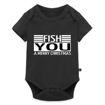 under the tree awkward happy fishes computer comic - Baby Premium Kurzarmbody - Schwarz - Vorne