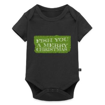 drôle citation dork dino présente idée maladroite - Body à manches courtes Premium Bébé - noir - Devant