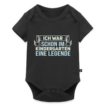 Kindergarten Legende - Lustiger Spruch Statement - Baby Premium Kurzarmbody - Schwarz - Vorne
