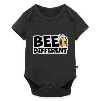 bee different saying quote - Baby Premium short-sleeve bodysuit - black - Front