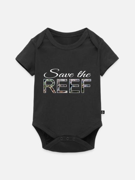 Save the reef - Baby Premium Kurzarmbody - Schwarz
