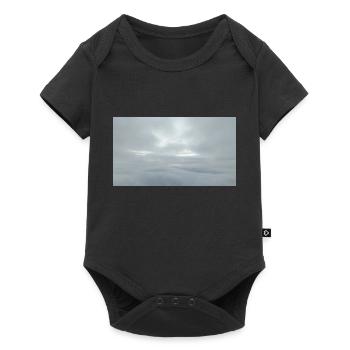 In den Wolken - Baby Premium Kurzarmbody - Schwarz - Vorne