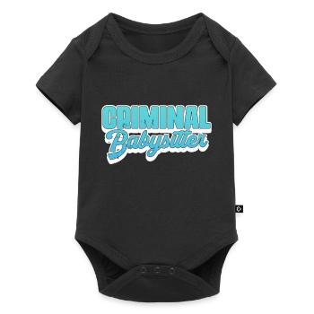 Criminal Babysitter - Correction Officer Prison - Baby Premium Kurzarmbody - Schwarz - Vorne