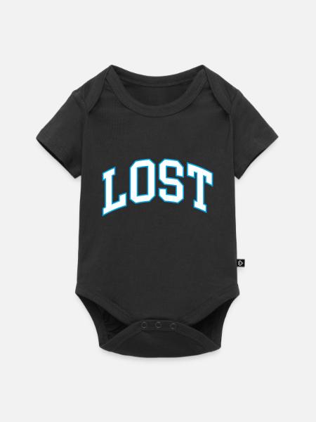 lost - Baby Premium Kurzarmbody - Schwarz