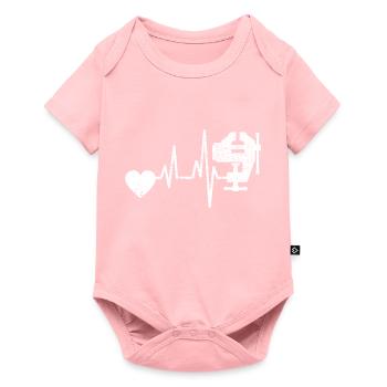Charpentier Charpentier Planteur Artisan Menuiserie - Body à manches courtes Premium Bébé - rose - Devant