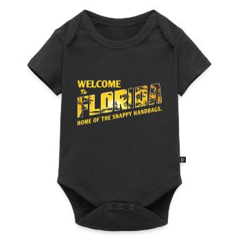 Chasseur d’alligators, bienvenue à la chasse aux alligators en Floride - Body à manches courtes Premium Bébé - noir - Devant