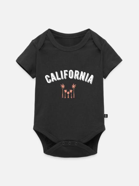 Kalifornien - Baby Premium Kurzarmbody - Schwarz
