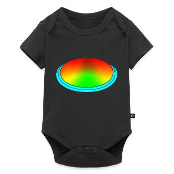 Rainbow dégradé coloré cool rétro tendance Art 1 - Body à manches courtes Premium Bébé - noir - Devant