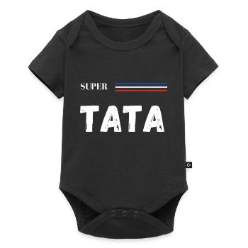 super tata - t-shirt assorti - Body à manches courtes Premium Bébé - noir - Devant