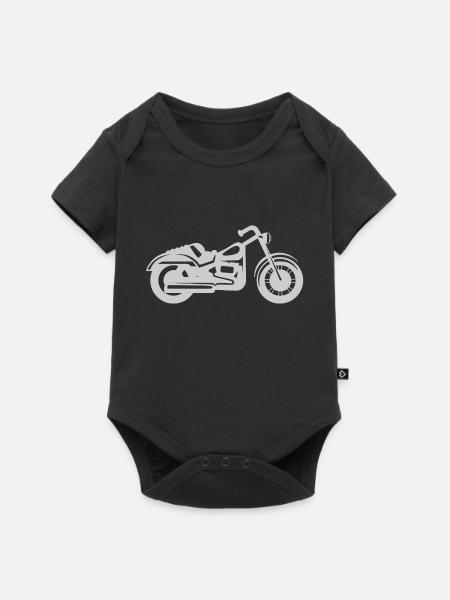 Motorrad - Baby Premium Kurzarmbody - Schwarz