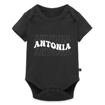 Funny Antonia Groovy 4 Men Women Cool Antonia Tie - Baby Premium short-sleeve bodysuit - black - Front