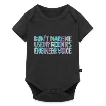Cadeau d’anniversaire Idée cadeau d’ingénierie robotique - Body à manches courtes Premium Bébé - noir - Devant