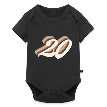 20th anniversary vintage - Baby Premium short-sleeve bodysuit - black - Front