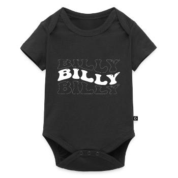 Drôle Billy Groovy 4 Hommes Femmes Cool Billy Tie Dye - Body à manches courtes Premium Bébé - noir - Devant