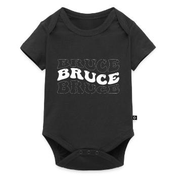 Funny Bruce Groovy 4 Männer Frauen Cool Bruce Tie Dye - Baby Premium Kurzarmbody - Schwarz - Vorne