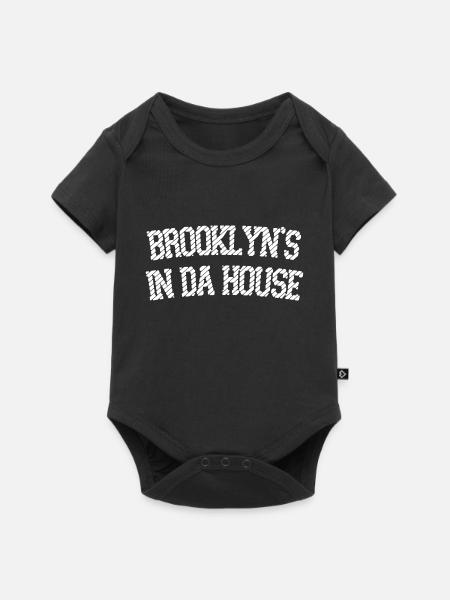 Brooklyn's in da Haus - Baby Premium Kurzarmbody - Schwarz