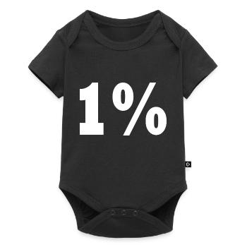 1 - Baby Premium Kurzarmbody - Schwarz - Vorne