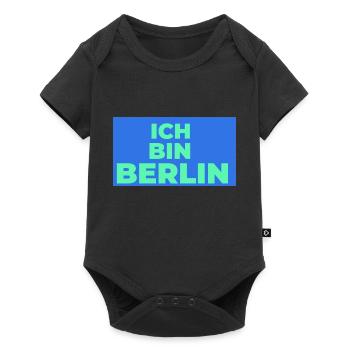 Ich bin Berlin - Baby Premium Kurzarmbody - Schwarz - Vorne