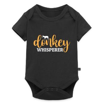 Donkey Whisperer - Baby Premium Kurzarmbody - Schwarz - Vorne