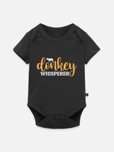 Donkey Whisperer - Baby Premium Kurzarmbody - Schwarz