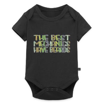 funny car mechanic baseballcoffeemug - Baby Premium short-sleeve bodysuit - black - Front