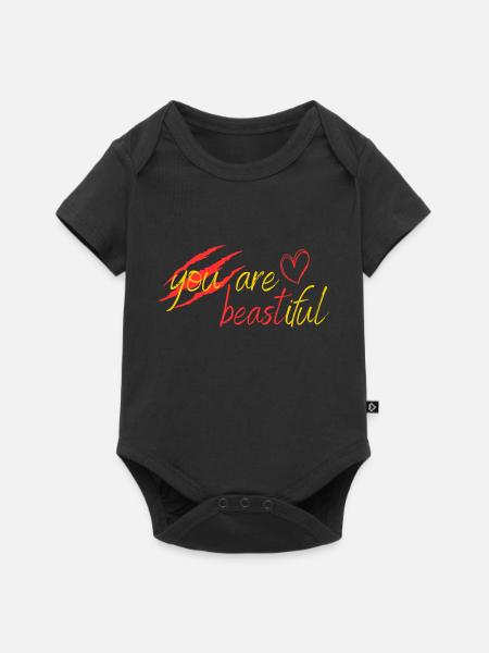 Biest oder Schönheit? - Baby Premium Kurzarmbody - Schwarz
