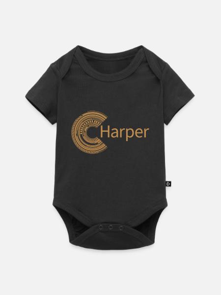 Pour Harper - Body à manches courtes Premium Bébé - noir