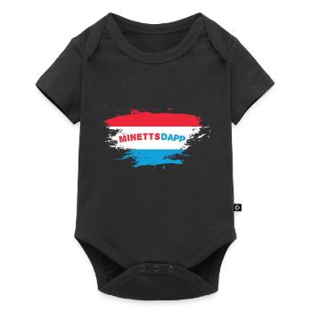 Minettsdapp - Baby Premium Kurzarmbody - Schwarz - Vorne