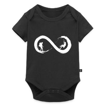 Infinite climbing - Baby Premium short-sleeve bodysuit - black - Front