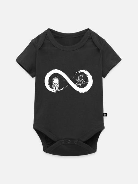 Infinity-Astronaut - Baby Premium Kurzarmbody - Schwarz