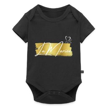 La mariée gold - Body à manches courtes Premium Bébé - noir - Devant