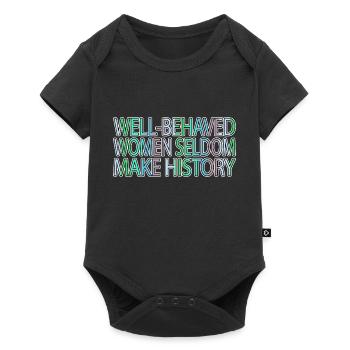 woman geek patriarchy are nine - Baby Premium short-sleeve bodysuit - black - Front